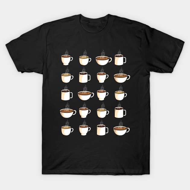 Coffee Time Mugs T-Shirt by BraaiNinja